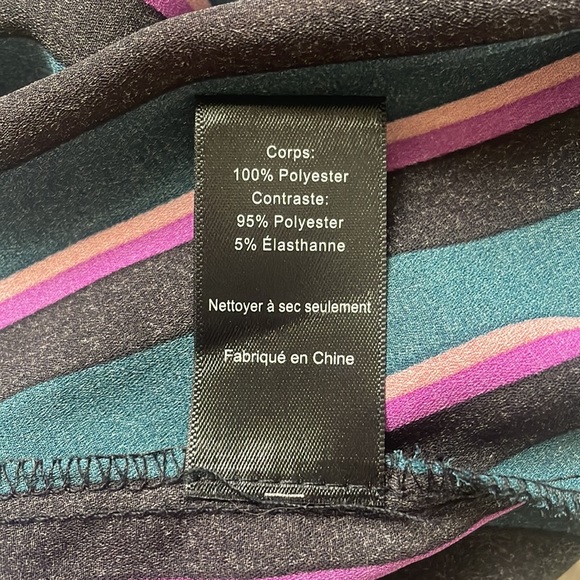 ASTR Striped Long Sleeve Bodysuit XS - Picture 8 of 9